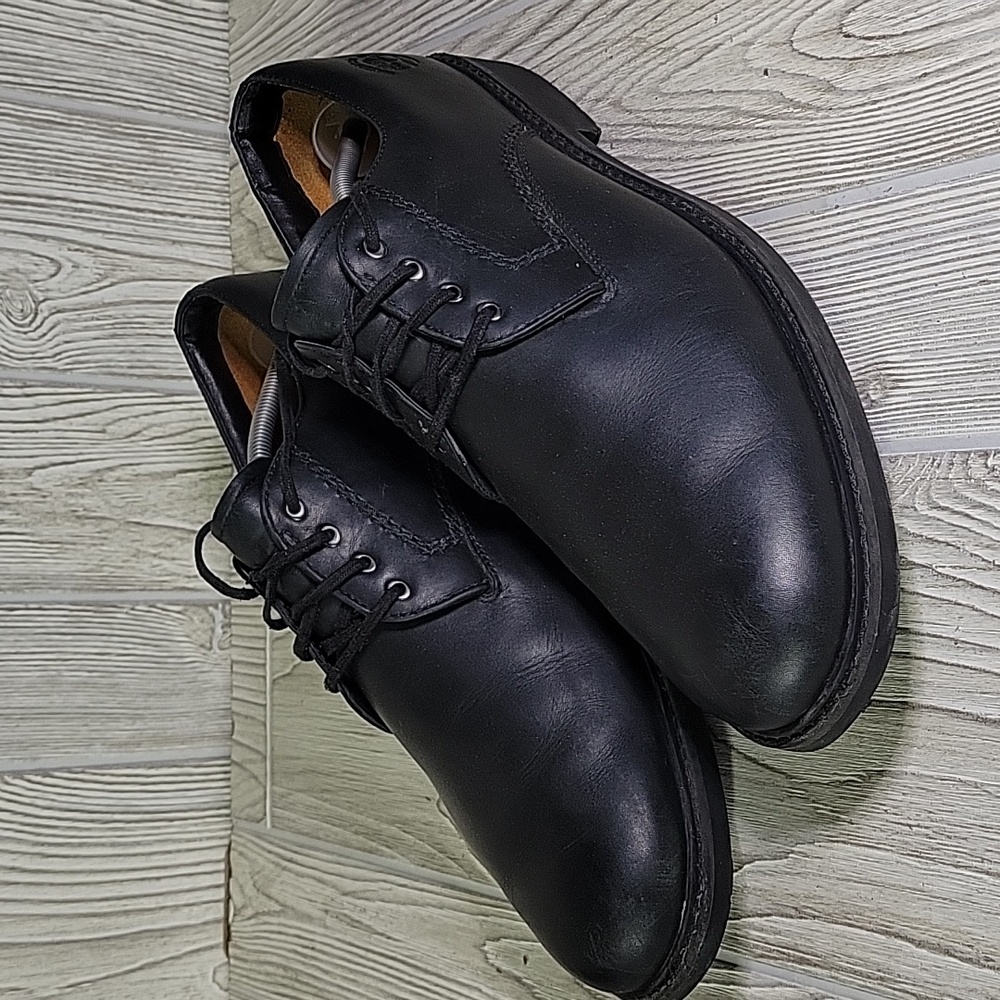 Timberland Black Leather lace Up Oxford Shoes Mens Size 12 - Picture 11 of 14